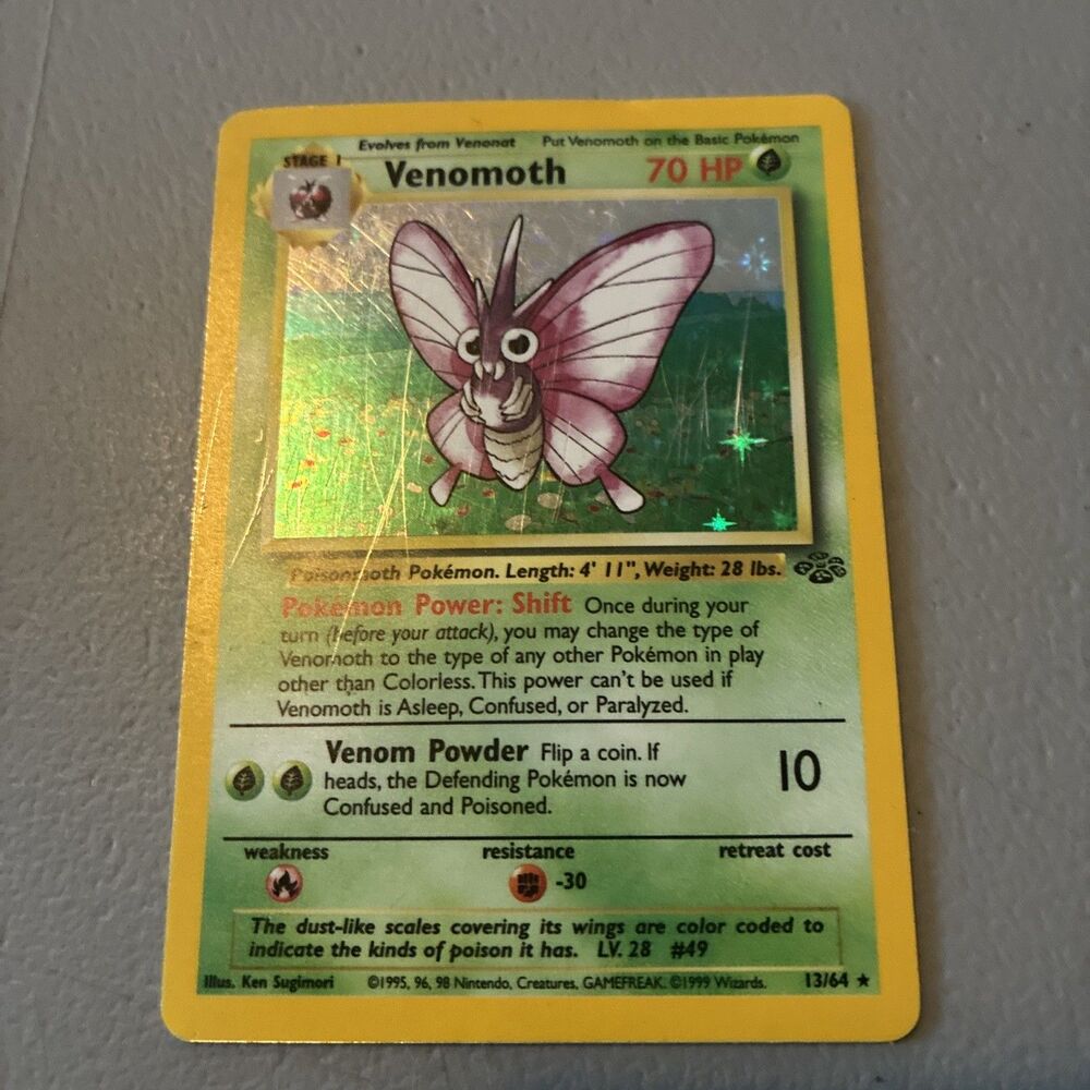 Venomoth 13/64 Jungle Holo